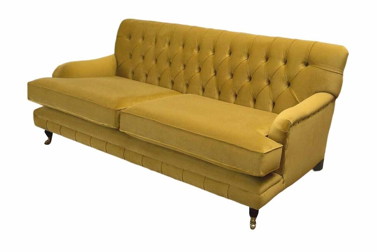 JVmoebel Sofa Sofa 3 Europe Sitzer Elegantes Gelb Wohnzimmer Made Design Polstersofa Klassische, In
