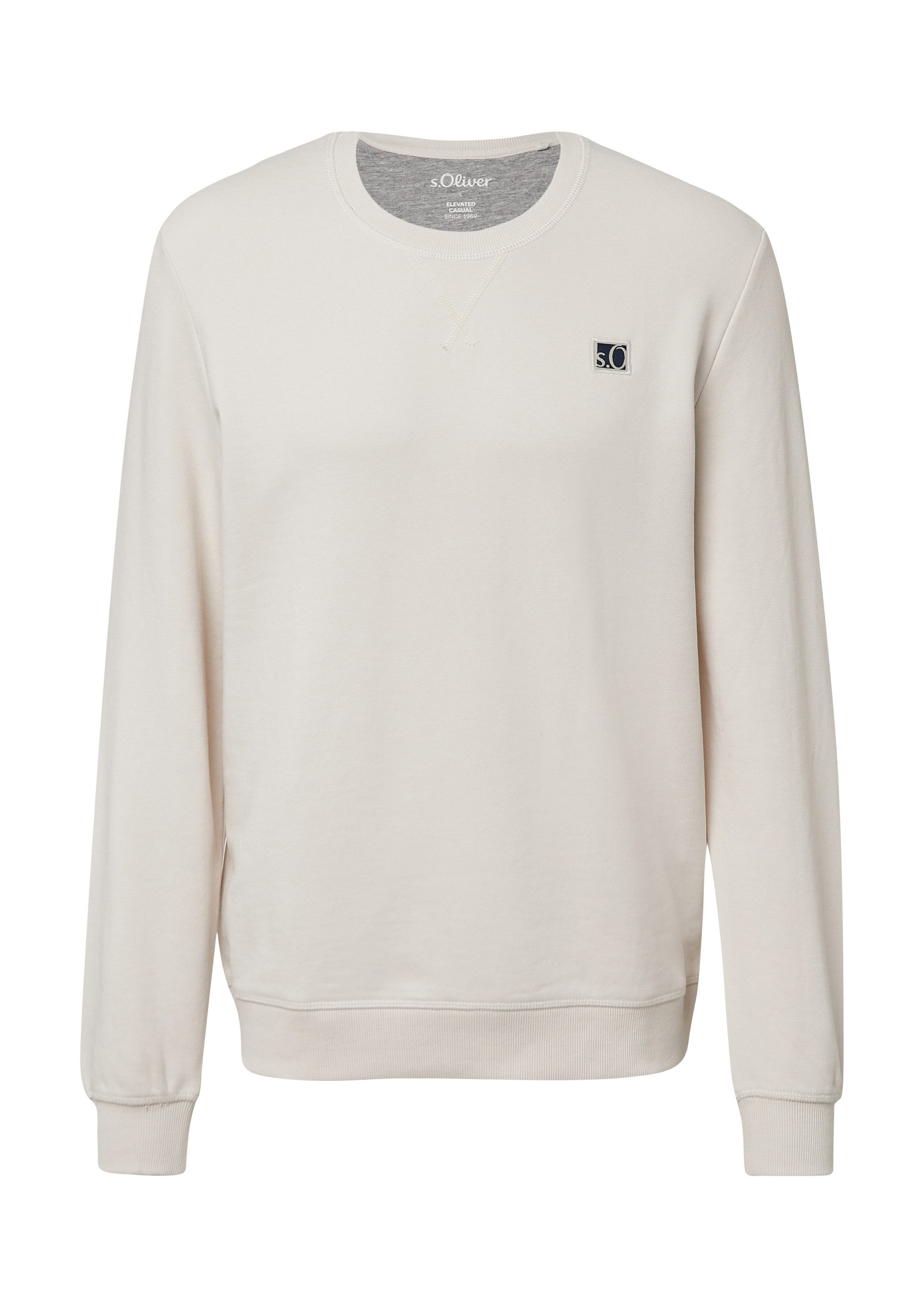 s.Oliver Sweatshirt Sweatshirt Weiches Sweatshirt aus Baumwollmix mit Crew günstig online kaufen