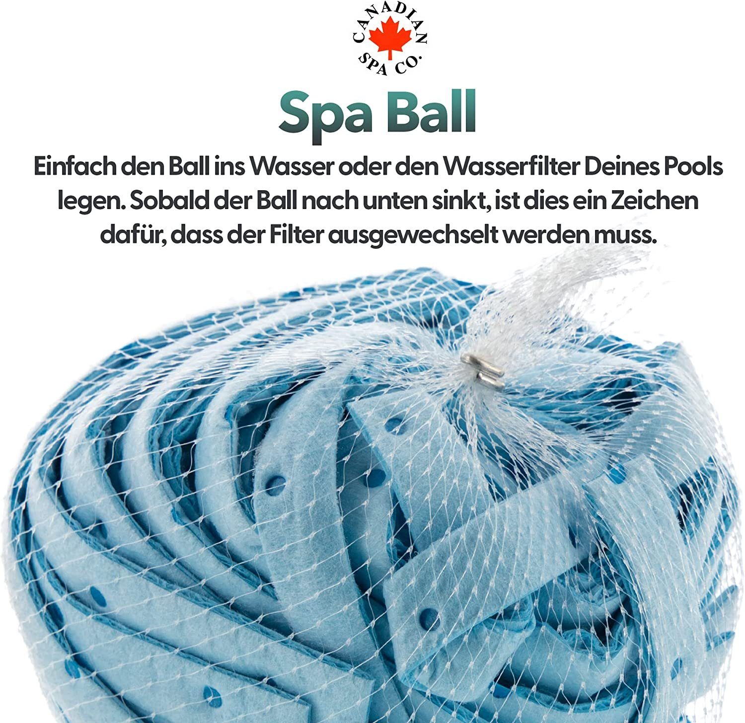 Thumbnail - Canadian Spa GmbH Skimmer Whirlpool Ball, Ölabsorbierend, Umweltfreundlich, Universelle Whirlpool Reinigung