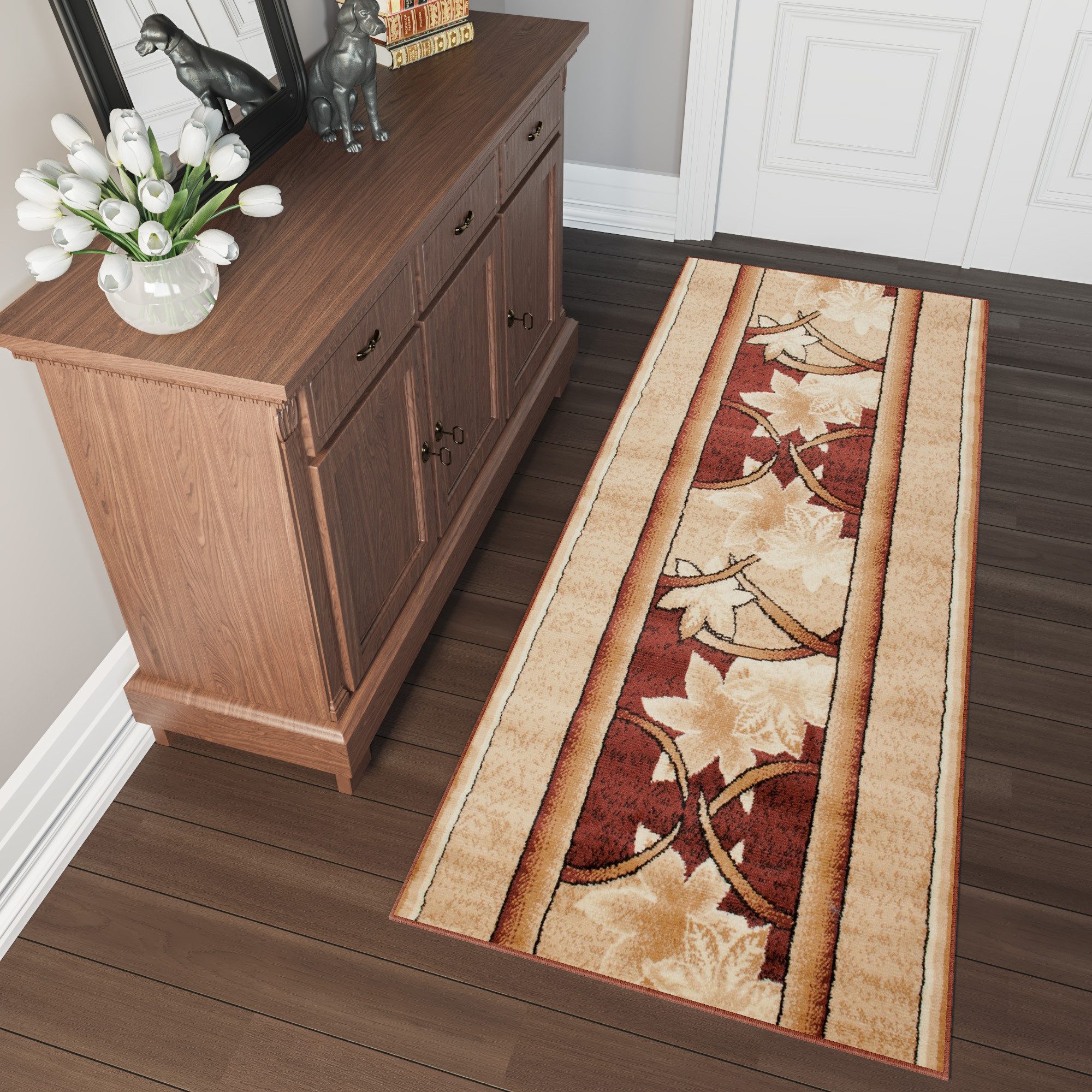 Tapiso Läufer ATLAS, rechteckig, Höhe: 8 mm, Meterware Flur Kurzflor Küche Wohnzimmer Schlafzimmer
