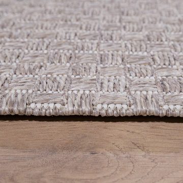 Outdoorteppich In-& Outdoor Teppich Terrasse Sisal Muster, Paco Home, Läufer, Höhe: 4 mm