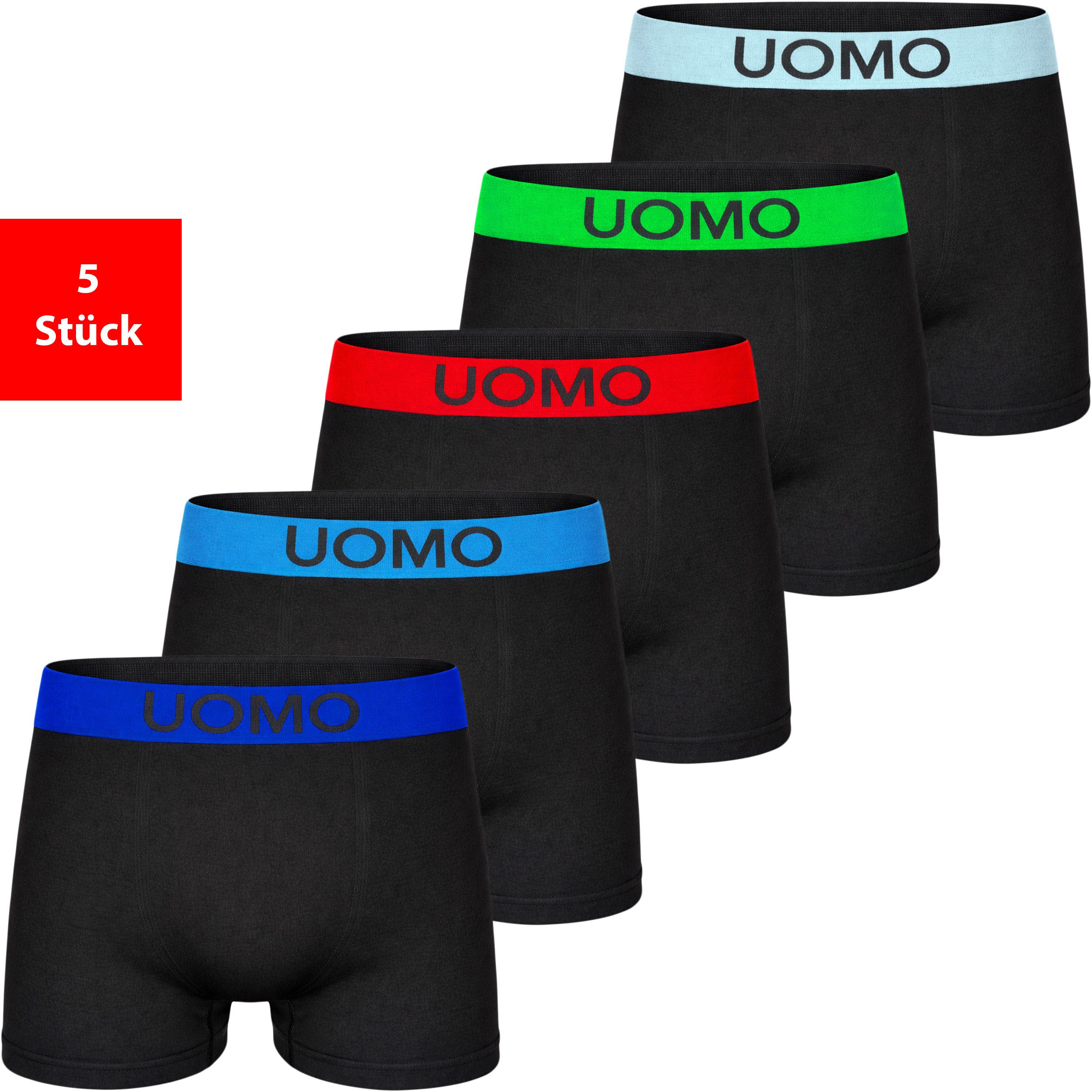 Retro Boxer Boxershorts Herren Mikrofaser 5er & 10er Pack Retroshorts Set