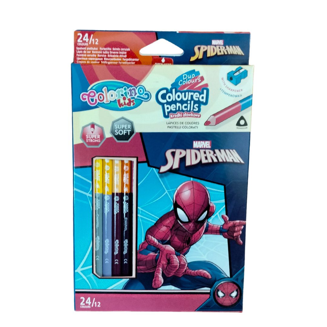 McNeill Federmäppchen Disney CL Spider Man Dreikant-Buntstifte 12 St24 Fb.