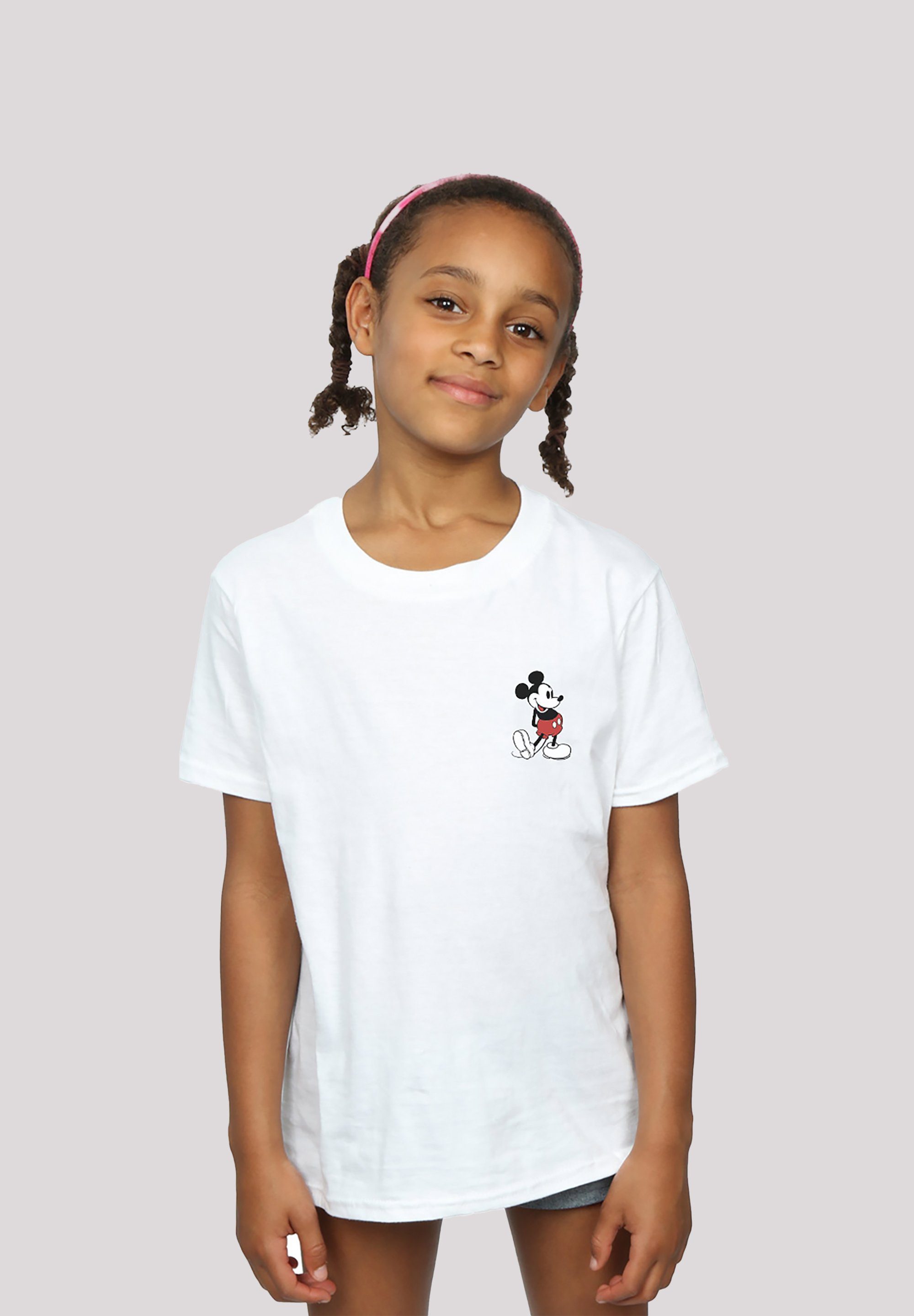Micky Kickin\' F4NT4STIC Retro Maus Print Disney T-Shirt