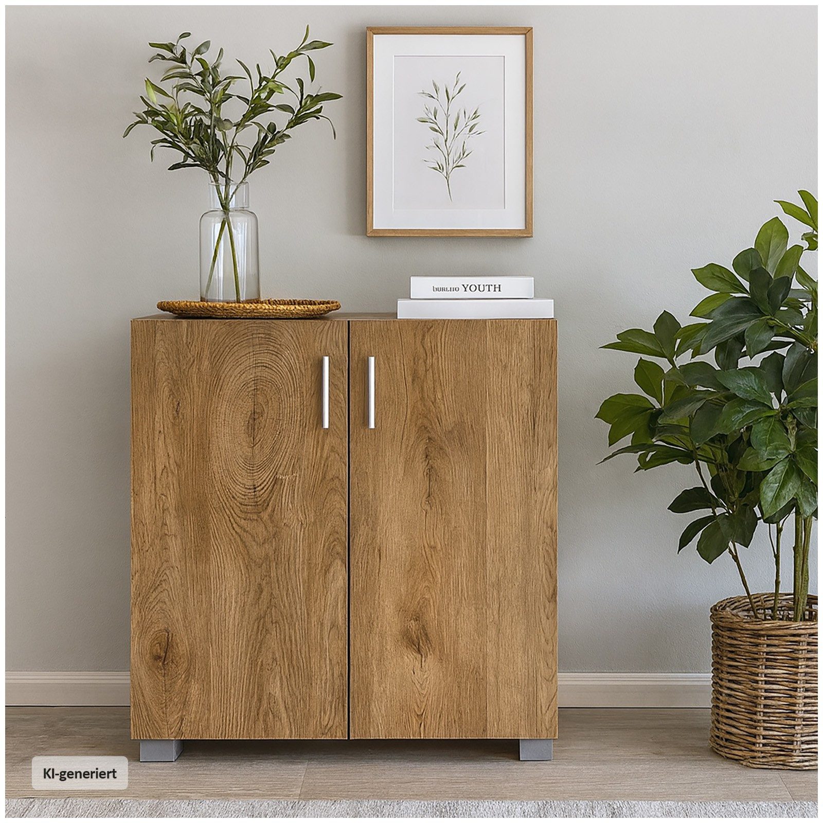 Sideboard Sideboard 2 Fächer Thekla Eiche