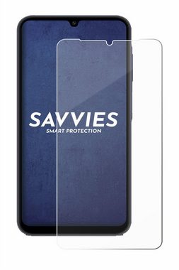 Savvies Panzerglas für Samsung Galaxy A25 5G, Displayschutzglas, Schutzglas Echtglas 9H Härte klar Anti-Fingerprint