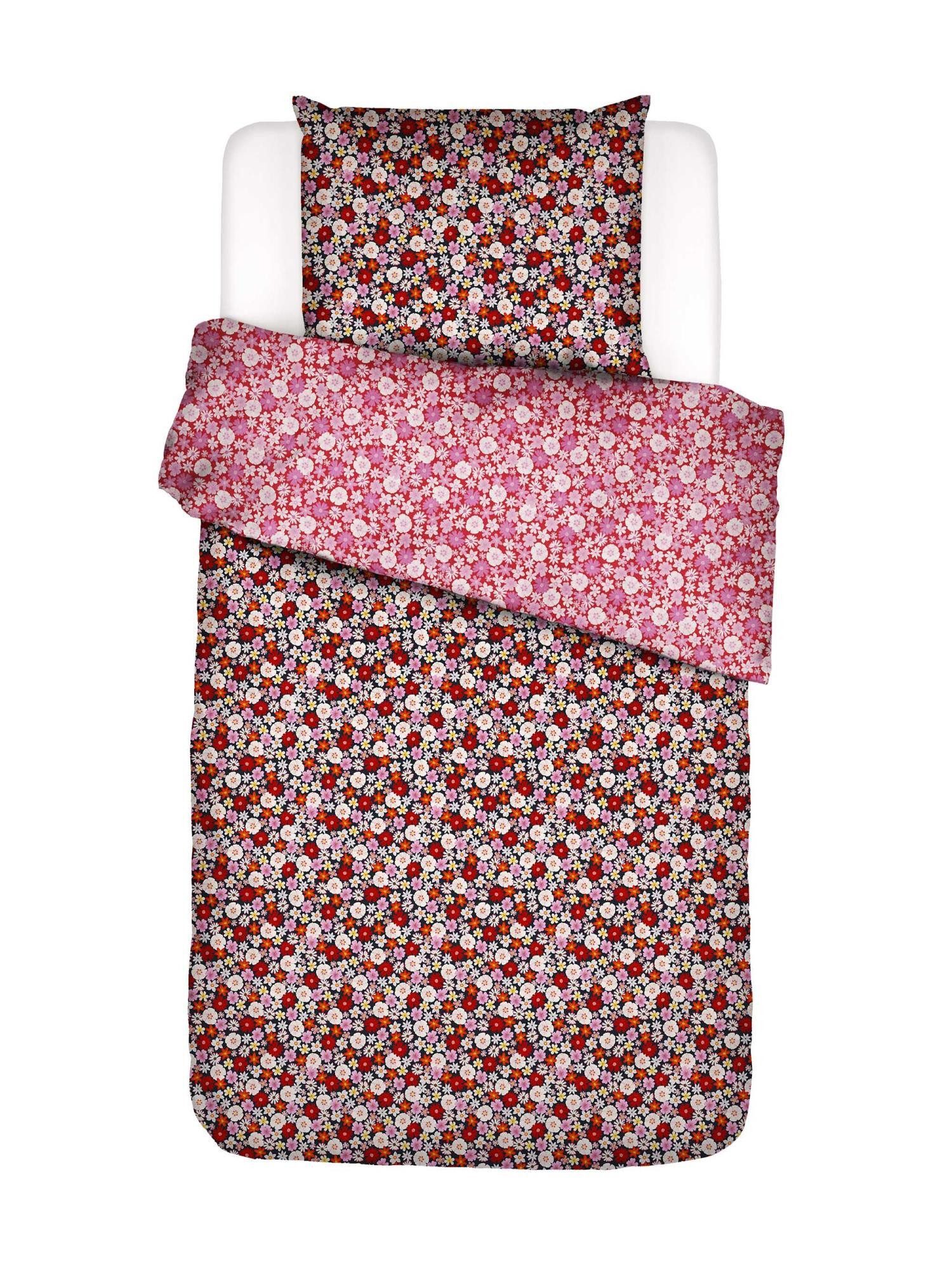 Essenza Bettwäsche Mellow Millesfleurs, Perkal, 2 teilig, mit floralem Muster