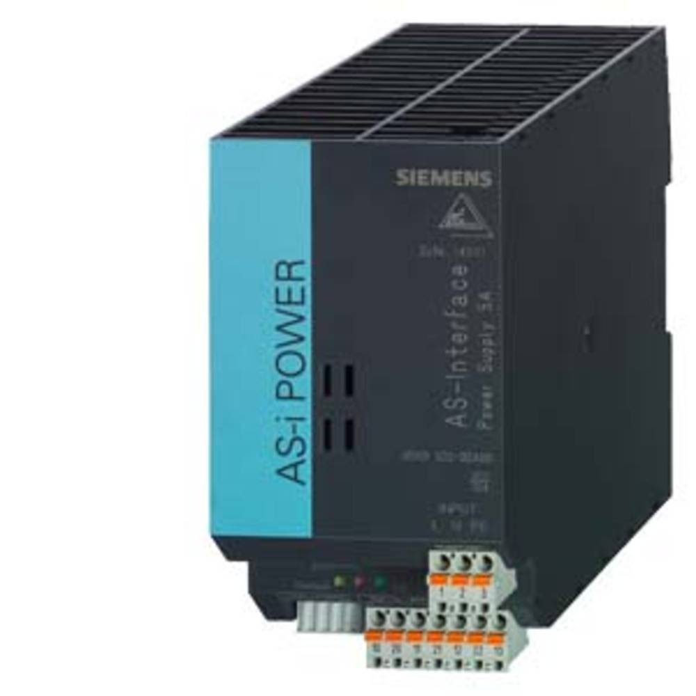 SIEMENS AS-I Netzteil IP20, out: AS-I DC30V, 5A in: AC120V/230V 3RX95020BA00 Hutschienen-Netzteil