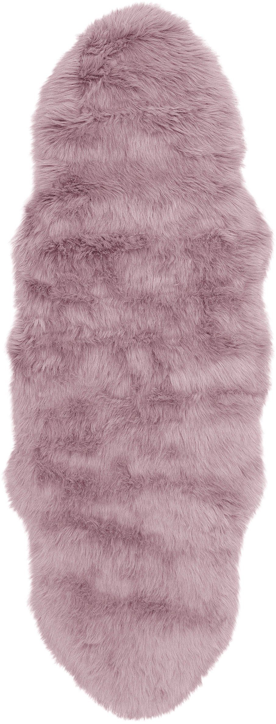 my home Hochflor-Teppich Valeria Fellteppich kuschelig, fellförmig, Höhe: 6 günstig online kaufen