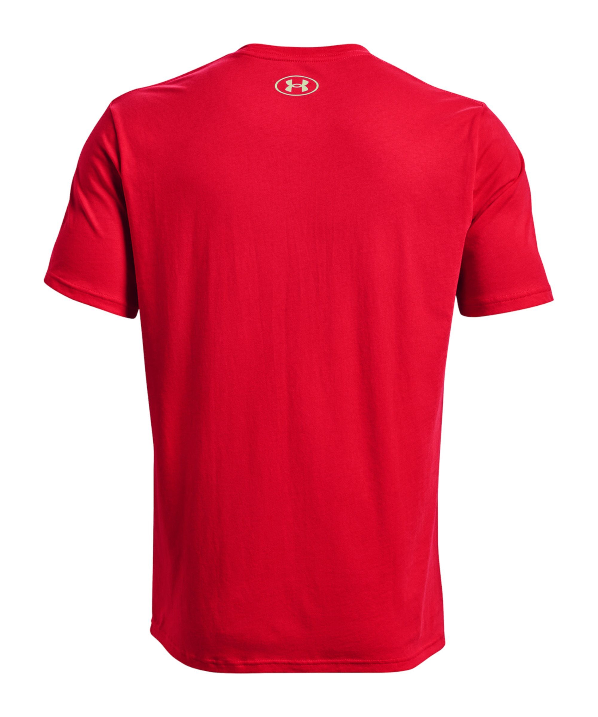 T-Shirt T-Shirt rot Under default Wordmark Armour® Team Issue