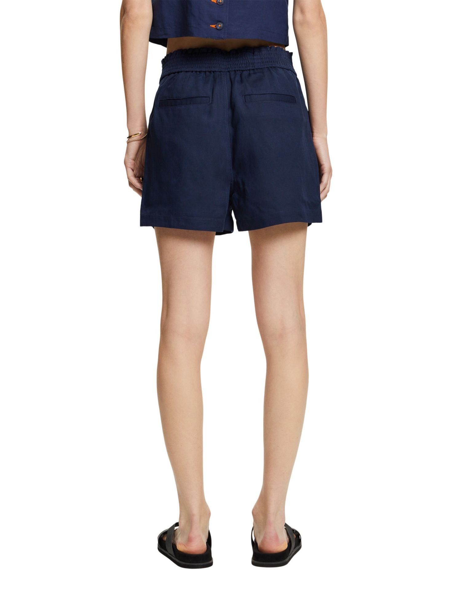 Esprit Collection Shorts Pull-on-Shorts, Leinenmix INK (1-tlg)