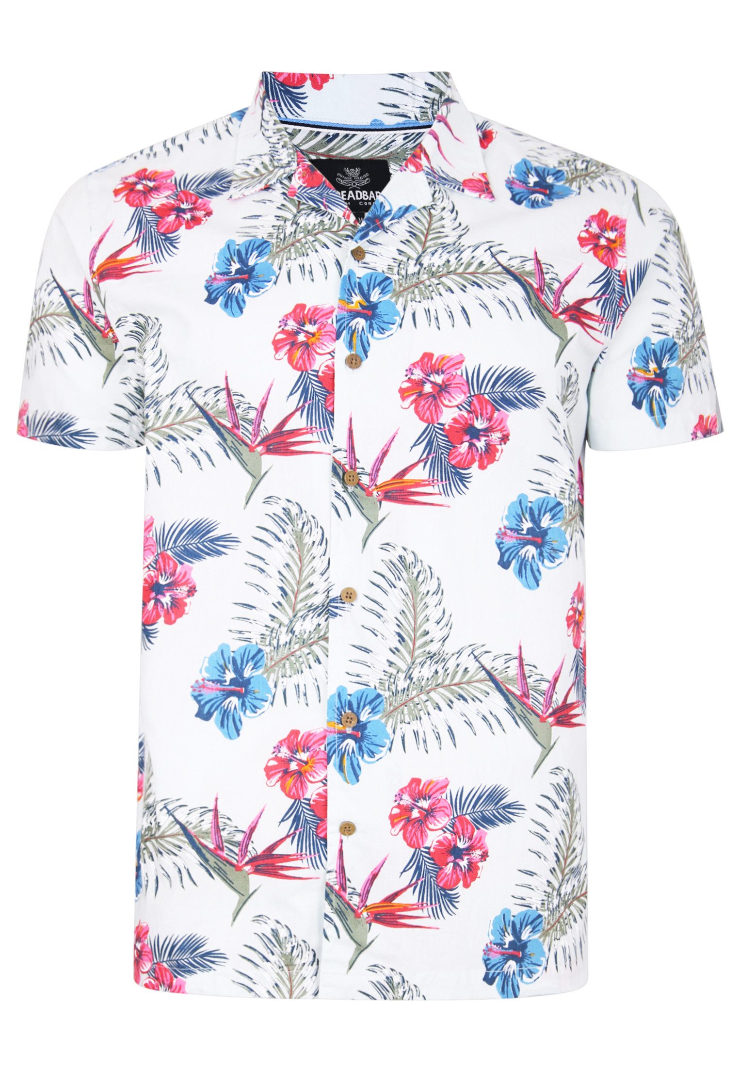 Threadbare Kurzarmhemd Venice (1-tlg) mit Blumen Print