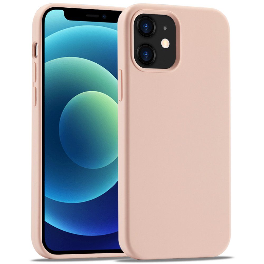 FITSU Handyhülle Silikon Case für iPhone 12 Hülle 6,1 Zoll, Schlanke Handyschale Soft Case Schutzhülle mit Kameraschutz Slim Cover