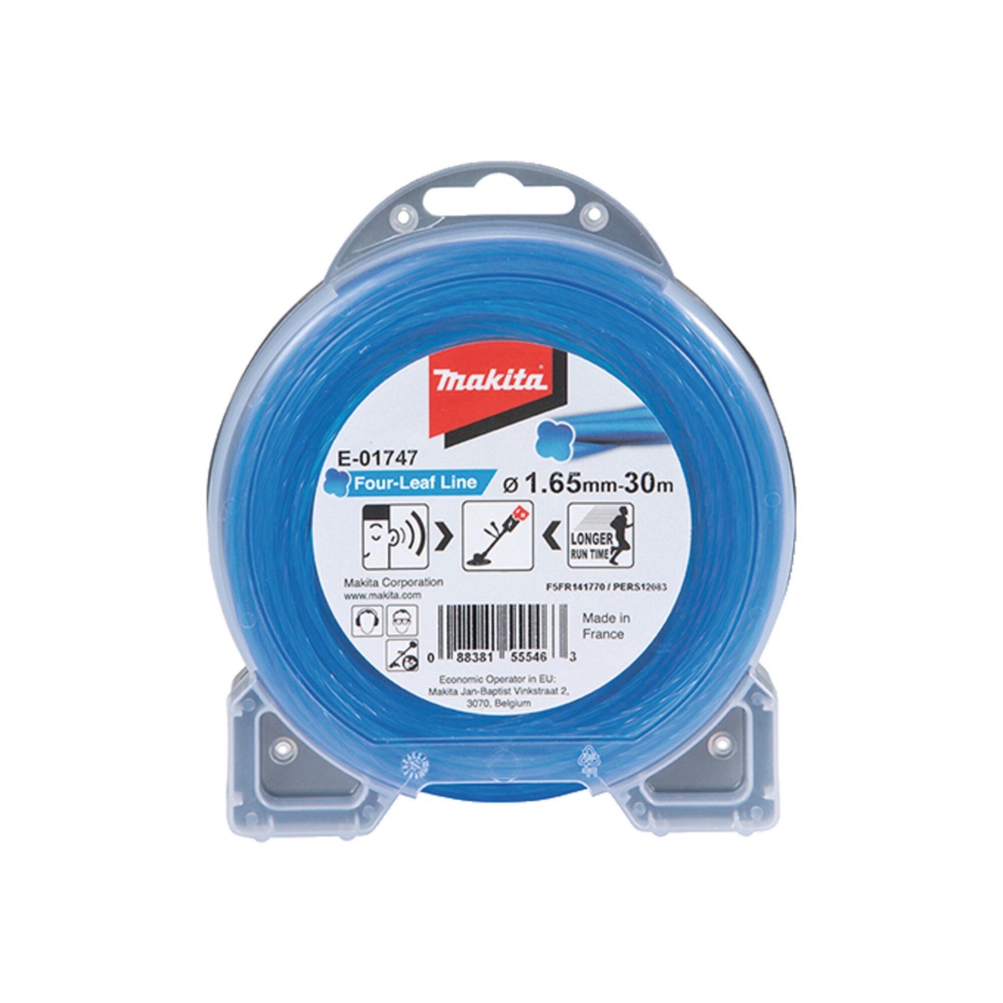 Makita Akku-Rasentrimmer Makita Mähfaden Four Leaf 1,65 mm x 30 m E-01747