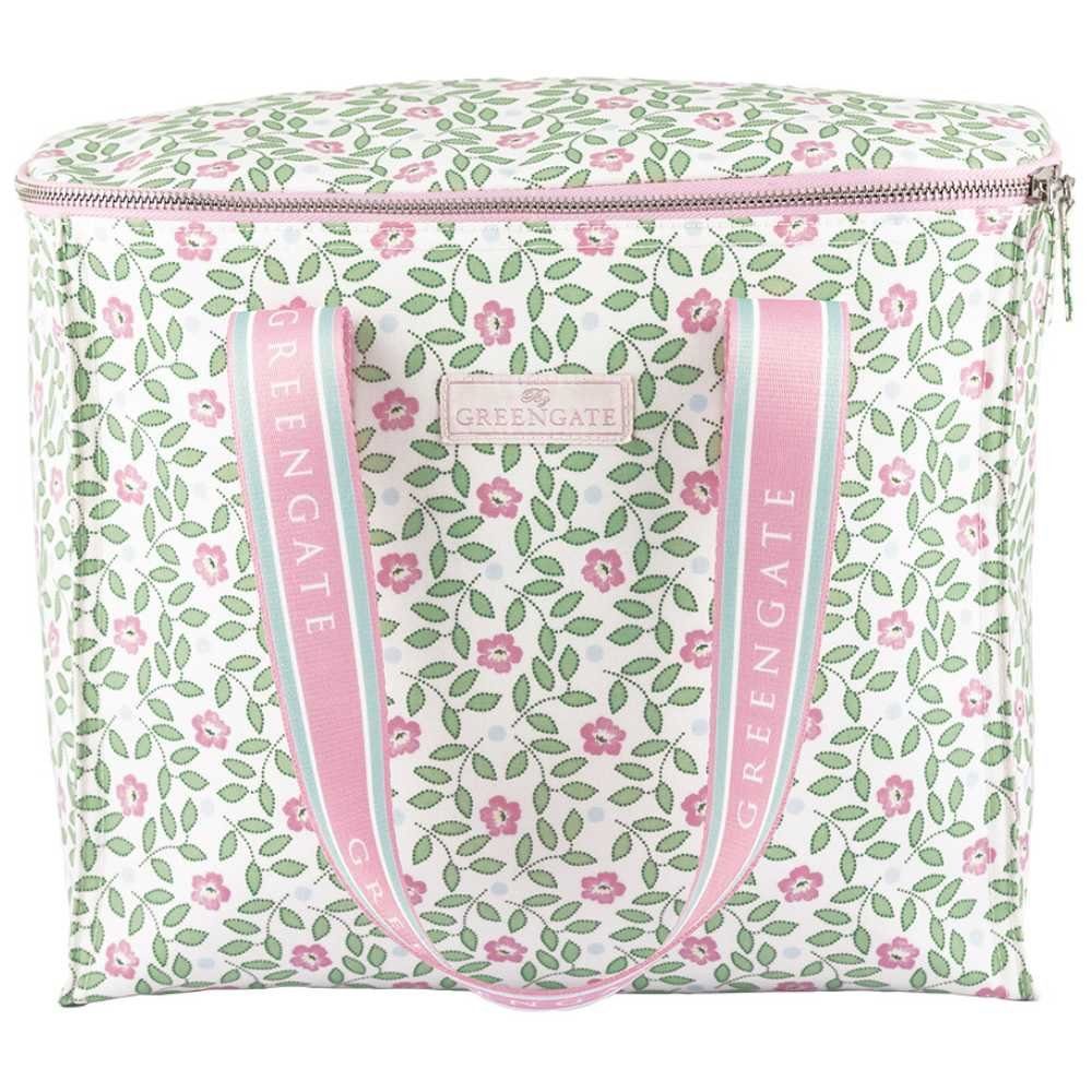 Greengate Henkeltasche Greengate Kühltasche LOTTA Weiß Grün Blumen