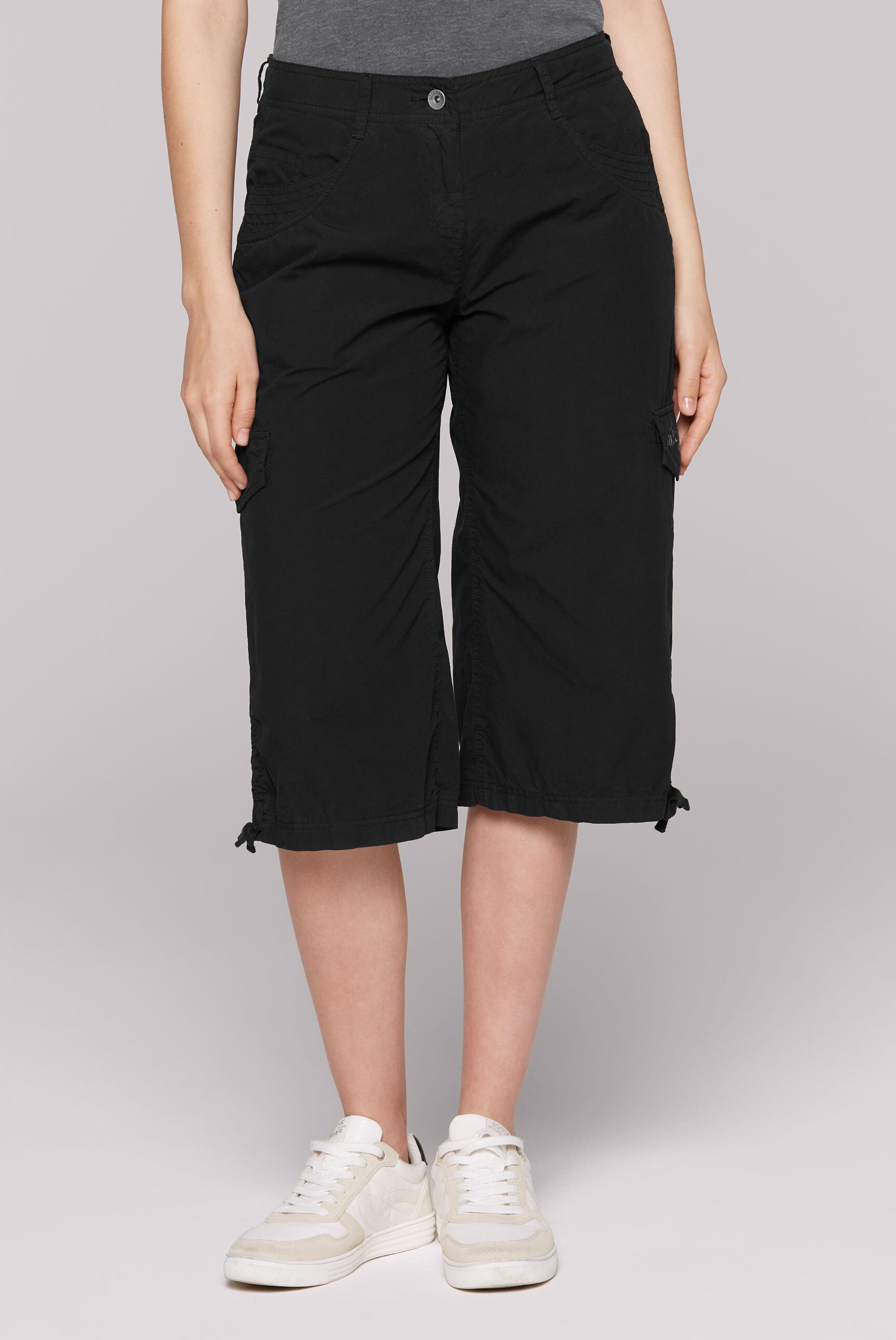SOCCX Shorts mit Bindeband am Saum günstig online kaufen