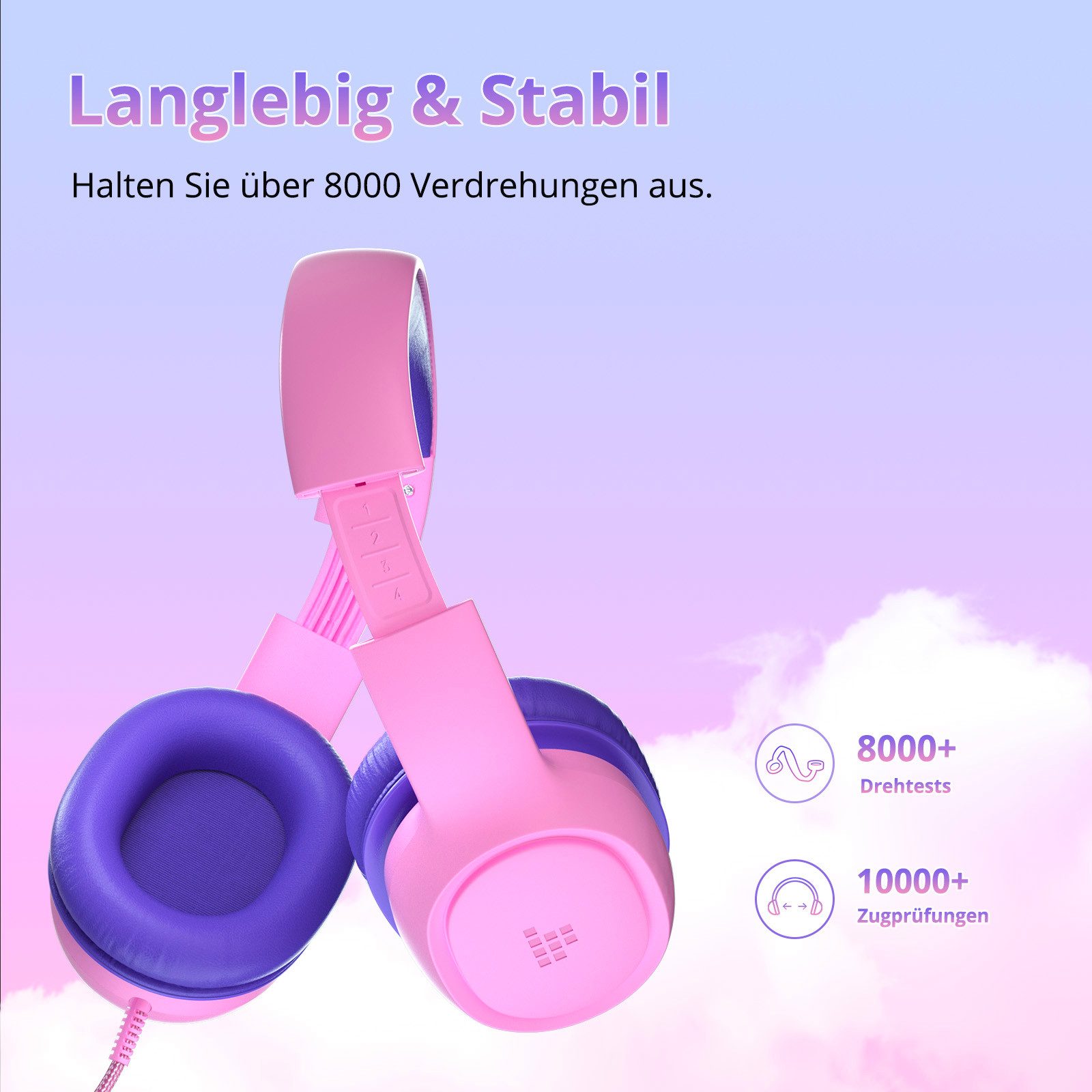 Tronsmart KH01 2pcs Kopfhörer Kinder Mit Kabel Kinder-Kopfhörer