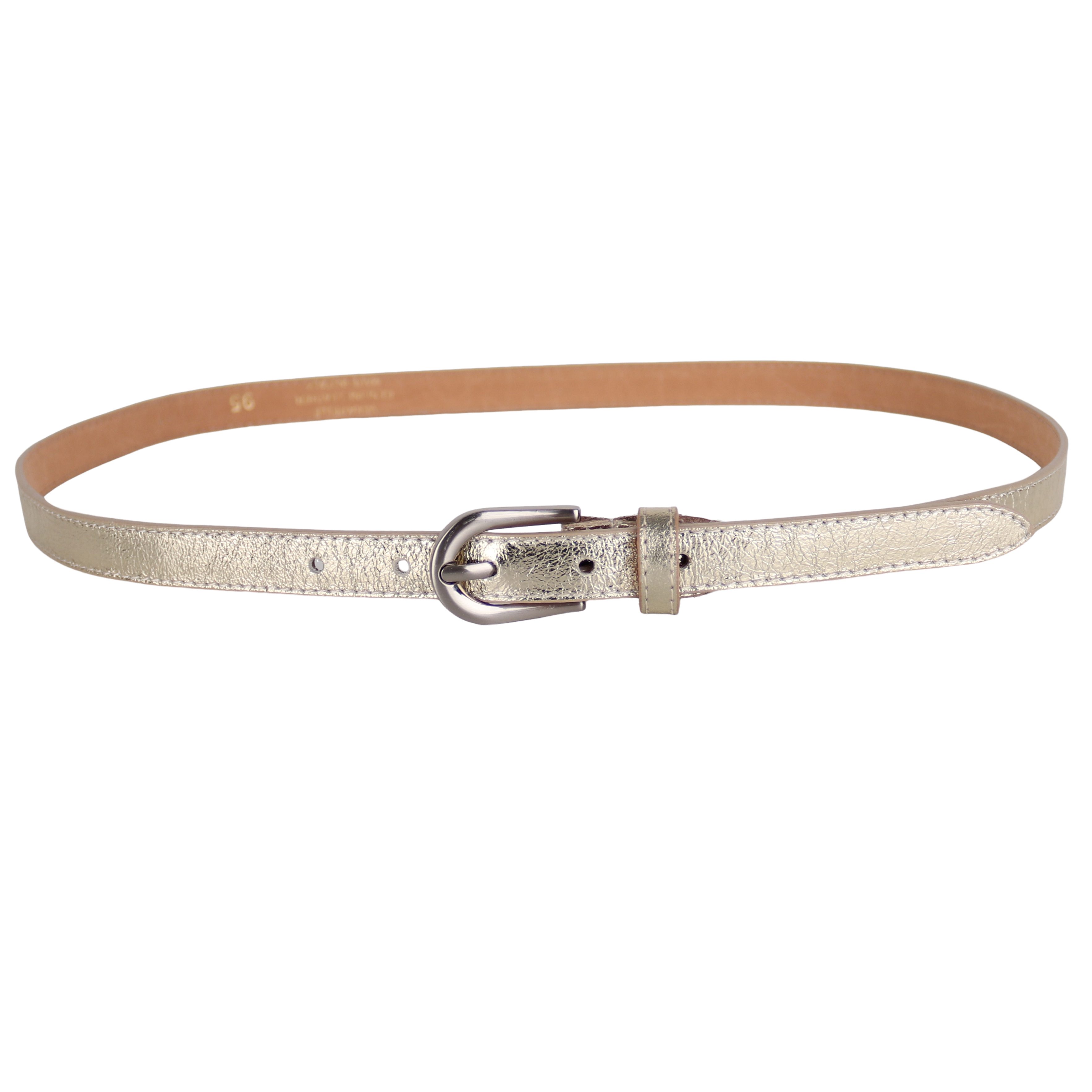 MIRROSI Ledergürtel Damen Gürtel Echtleder, Made in Italy, 18mm breit (Passt fast zu jeder Hosenschlaufe) aus Echtem Leder