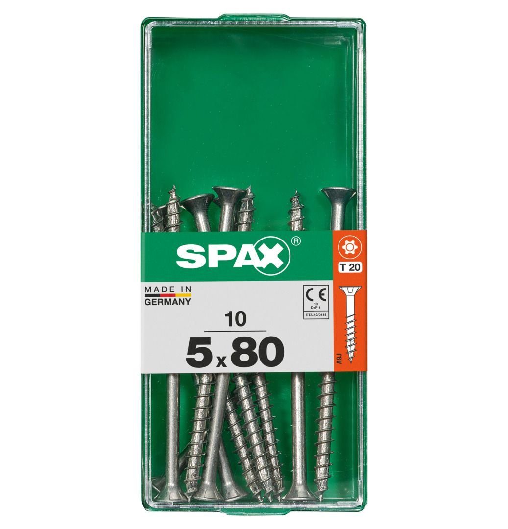 SPAX Holzbauschraube Spax Universalschrauben 5.0 x 80 mm TX 20 - 10 | Schrauben
