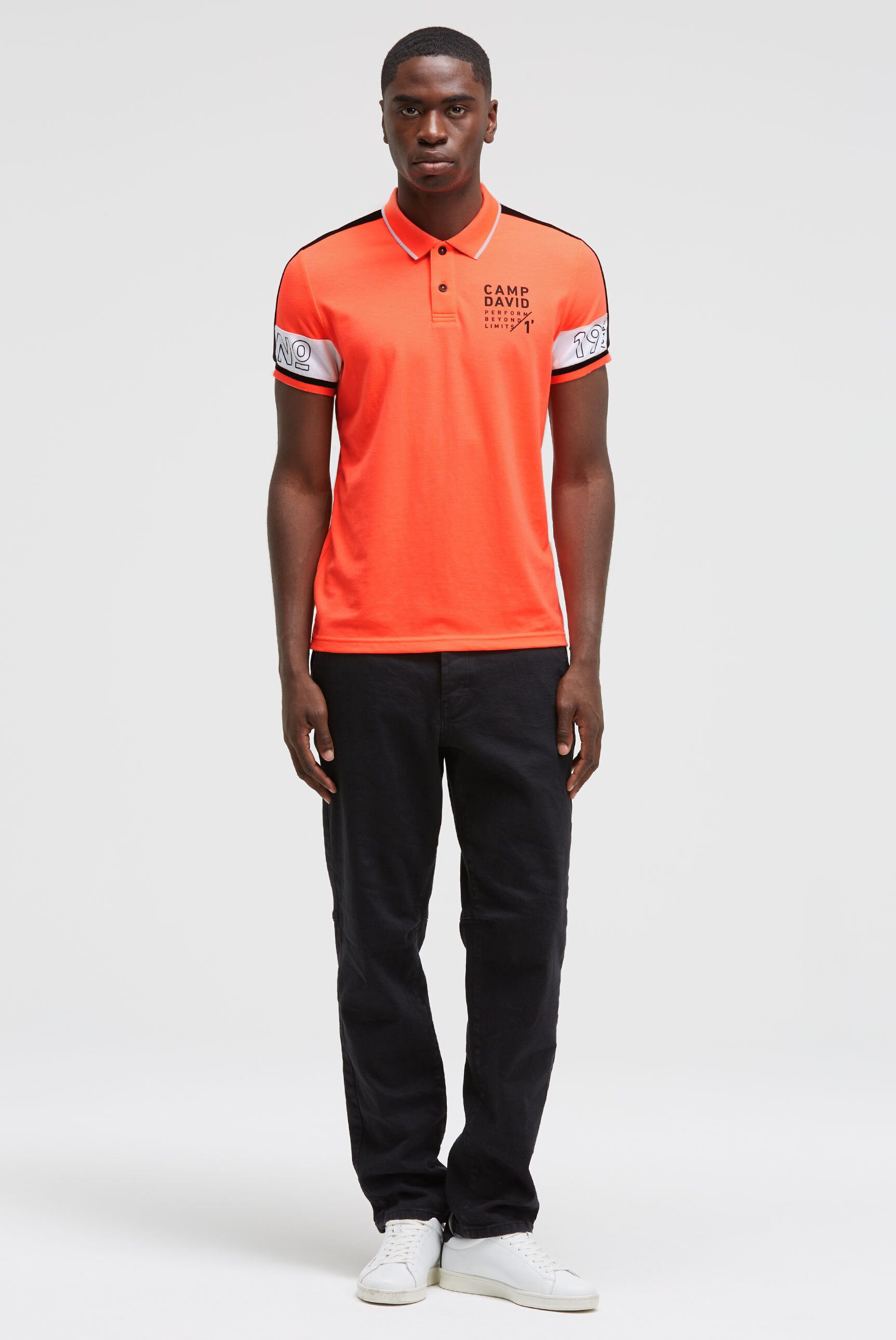 CAMP DAVID Poloshirt mit Baumwolle