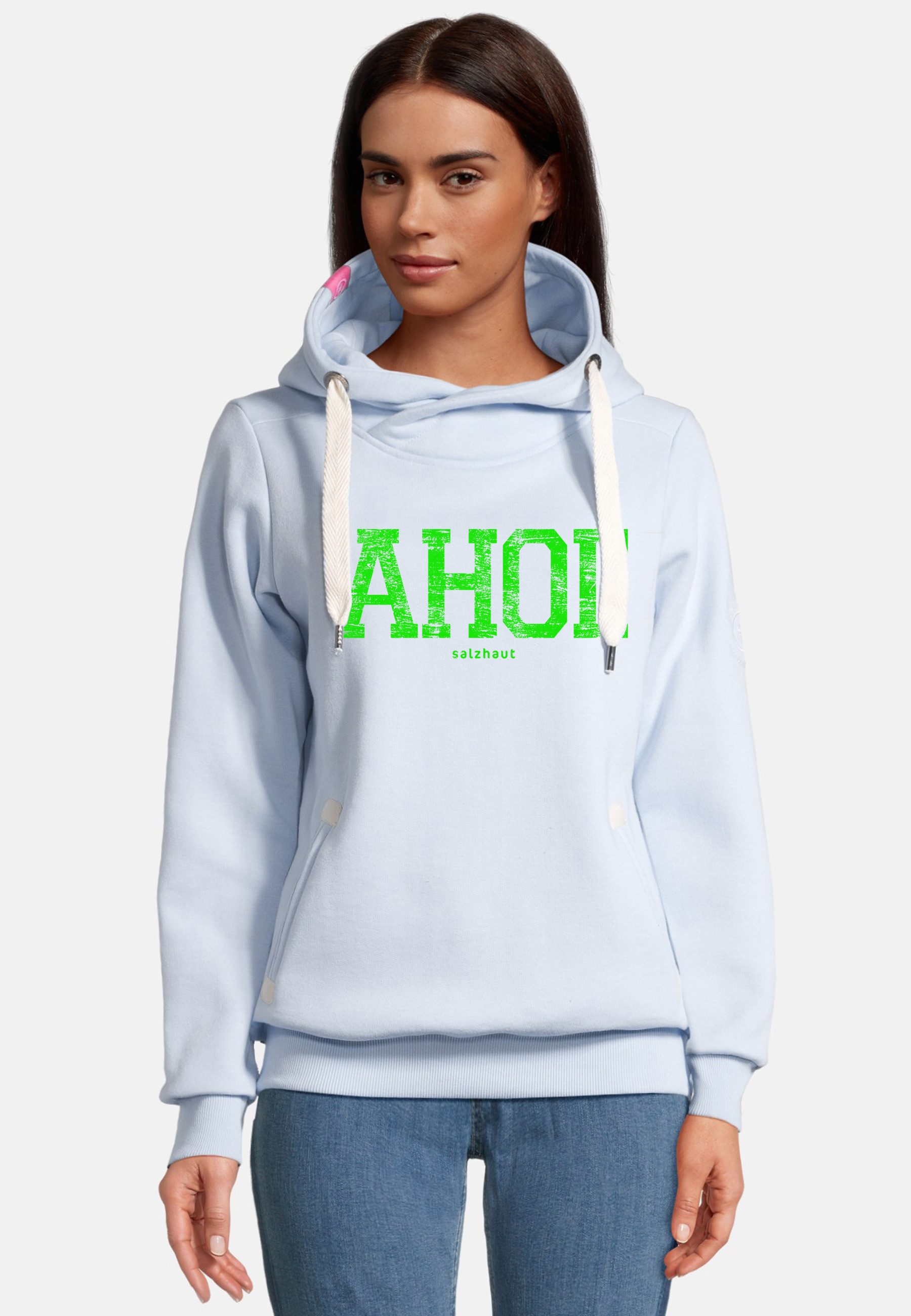 salzhaut Hoodie SÜNN - AHOI Damen Tailliert günstig online kaufen