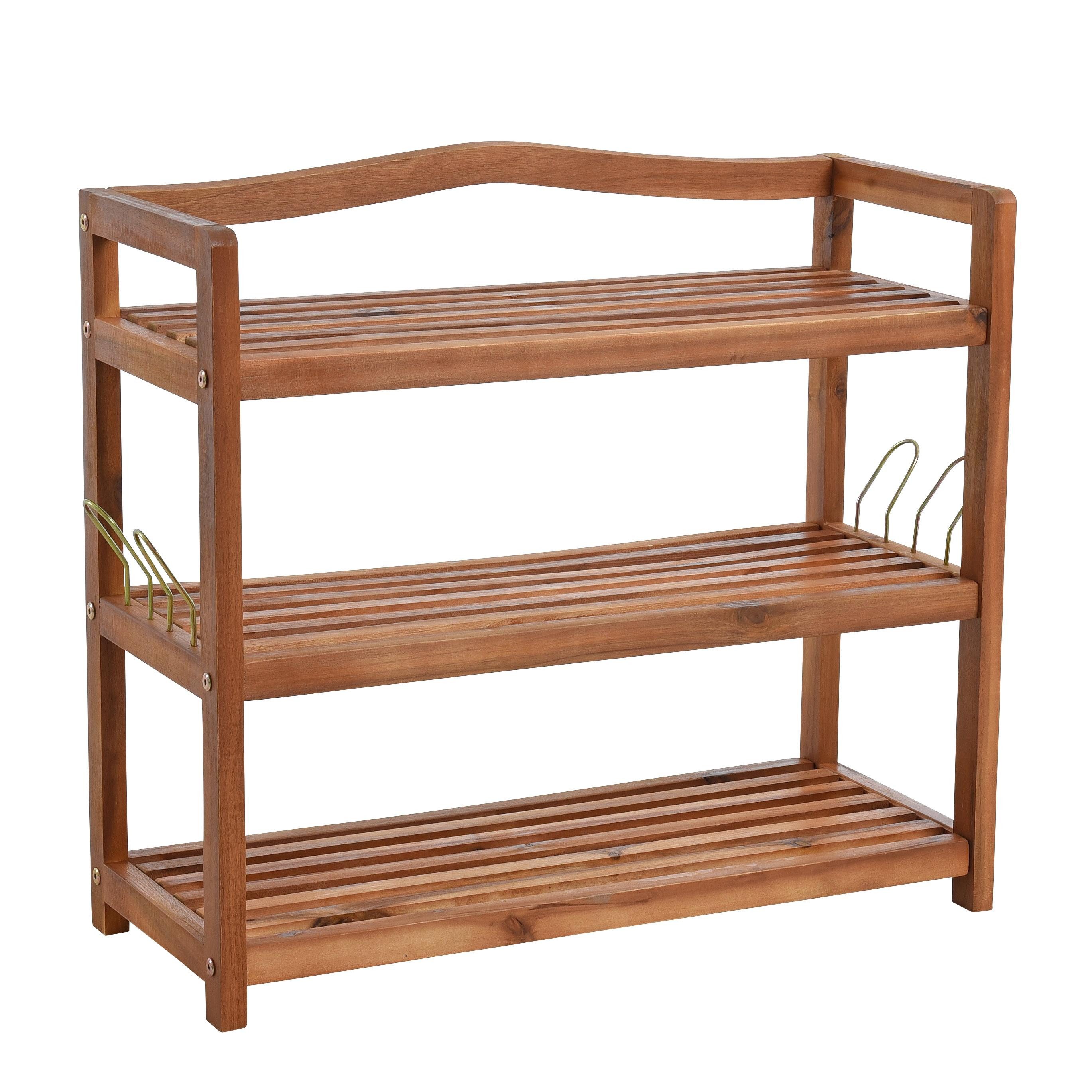 ESTEXO Regal Holz Schuhregal Schuhschrank Schuhablage Holzregal Schrank Ablage Ak