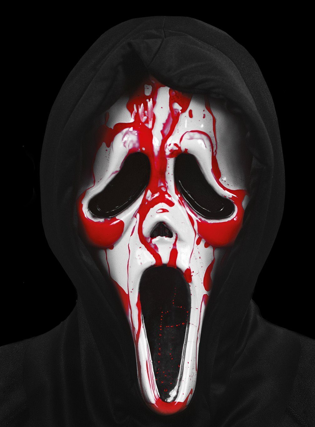 Fun World Verkleidungsmaske Blutende Scream Halloween Maske