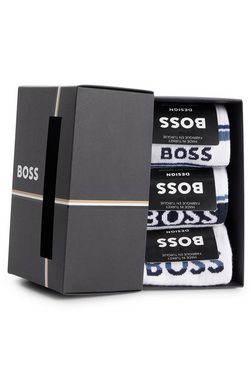 BOSS Socken 3P QS Giftset CC (Packung, 3-Paar, 3er Pack) mit BOSS Stickerei