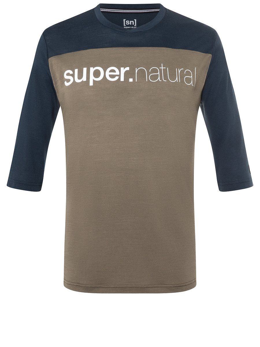SUPER.NATURAL T-Shirt Merino T-Shirt CONTRAST 3/4 günstig online kaufen
