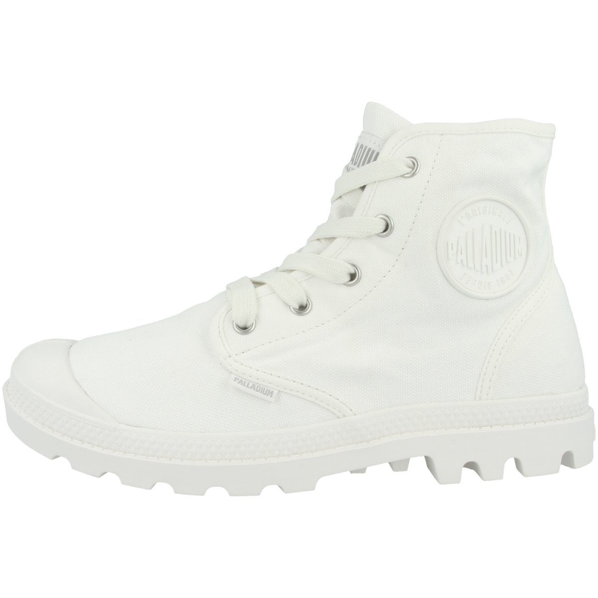 Hi weiss Schnürboots Damen Pampa Palladium