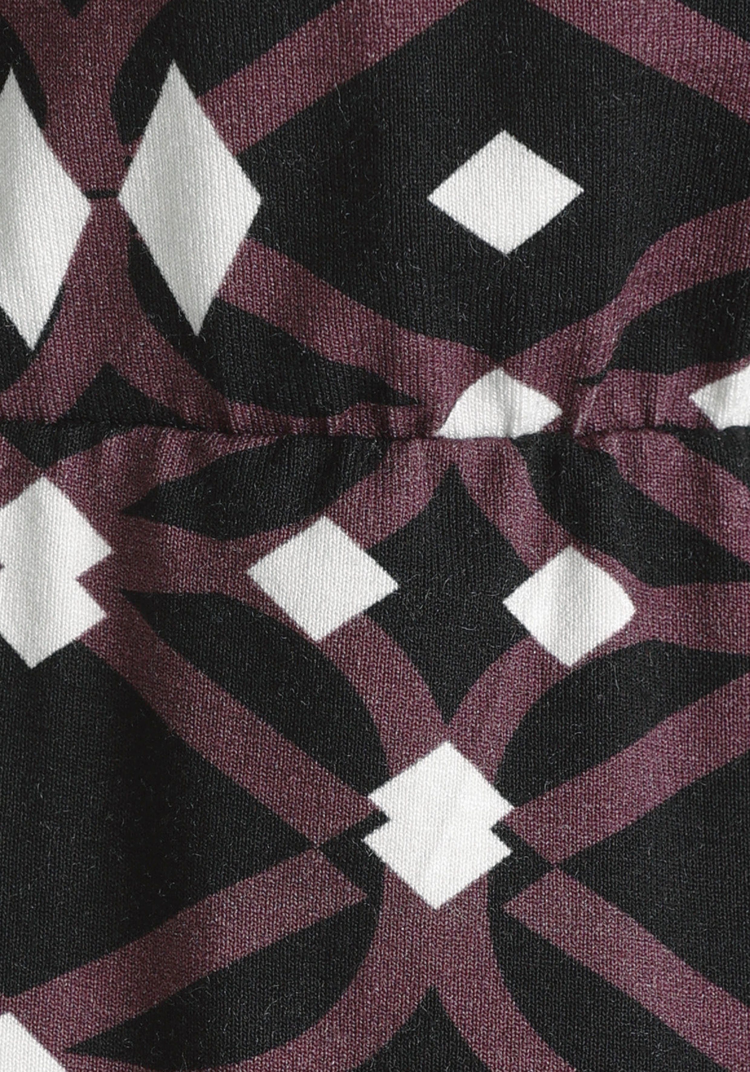 Allover-Print Jerseykleid mit Laura Scott schwarz-lila-gemustert