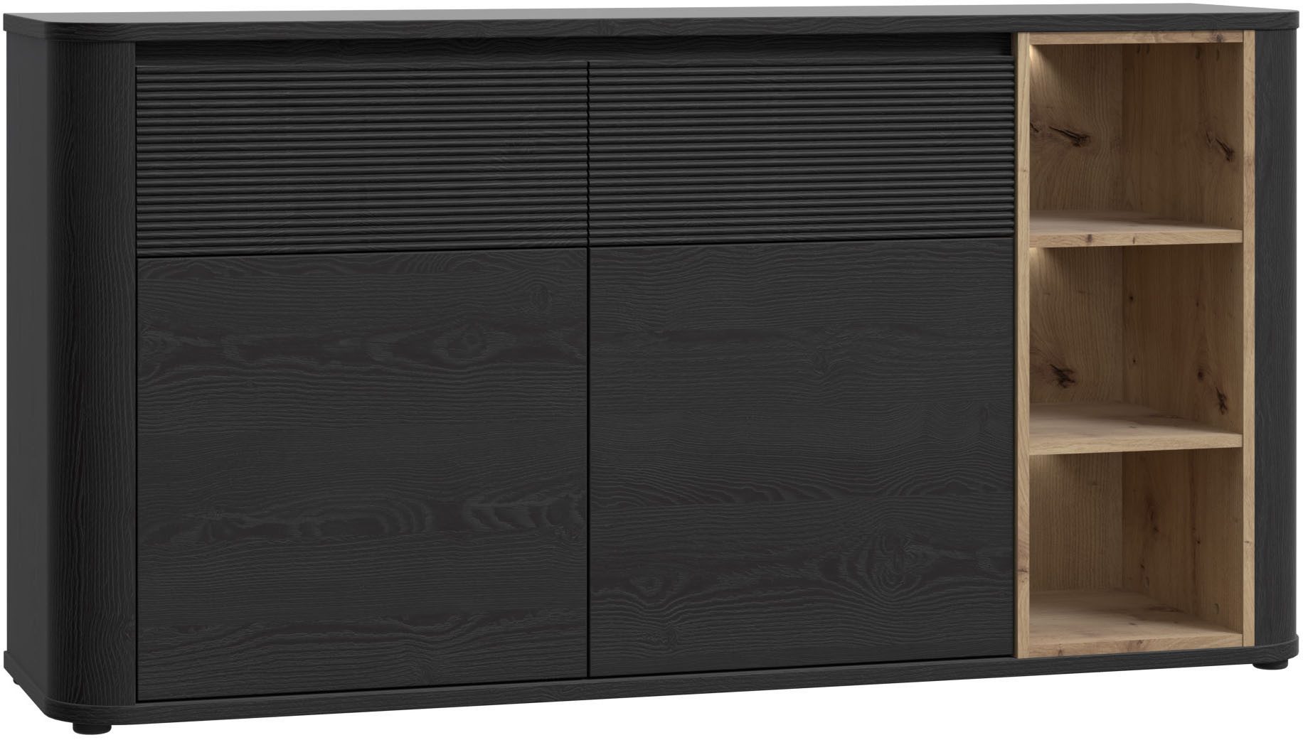 FORTE Sideboard, B/H/T 160/83,1/41,3 cm, Stauraum, MDF Front