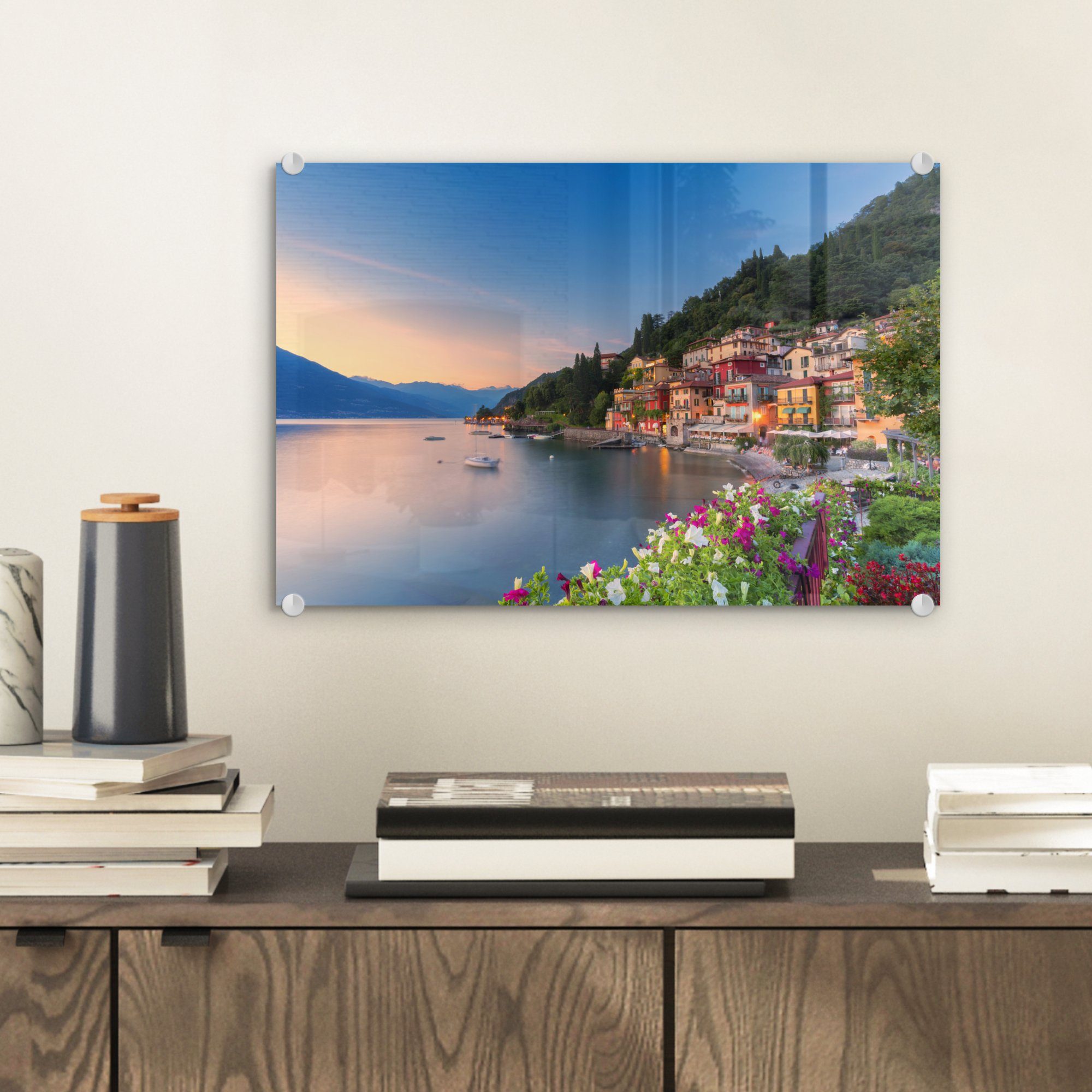 MuchoWow Acrylglasbild Italien - Sonnenuntergang - günstig online kaufen