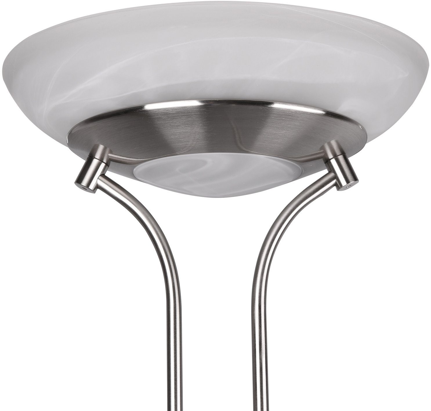 Reality Leuchten LED Stehlampe Orson, Dimmer, Lesearm, LED fest integriert, Warmweiß, Getrennt schaltbar,integrierter Dimmer,Memory Funktion