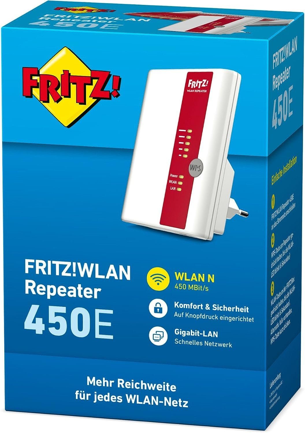 FRITZ!WLAND WLAN-Repeater REPEATER Fritz! 450E