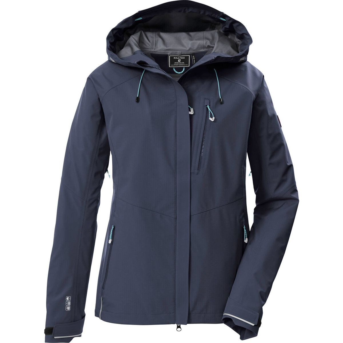 Killtec Outdoorjacke KOS 67 Women Jacket Wasser- und winddichte Damenjacke mit helmkompatibler Kapuze