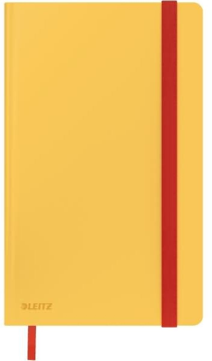 LEITZ Notizbuch Notizbuch Cosy A5 fester Einband liniert gelb