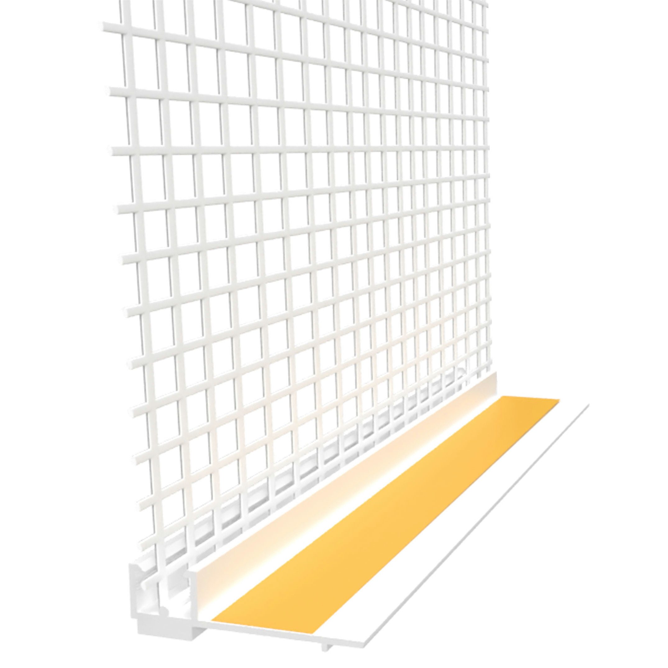 doitBau Abschlussprofil 15 Stab Anputzleiste 6mm mit Gewebe je 1,4m (15-St) günstig online kaufen