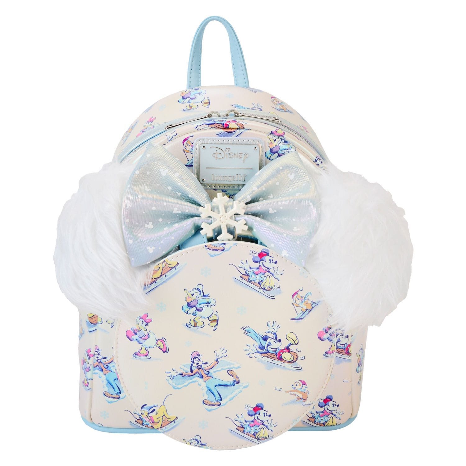 Loungefly Minirucksack Disney by Loungefly Rucksack & Haarreif Set Mickey & Friends (1-tlg), Detailliet und hochwertig, kommt mit Haarreif