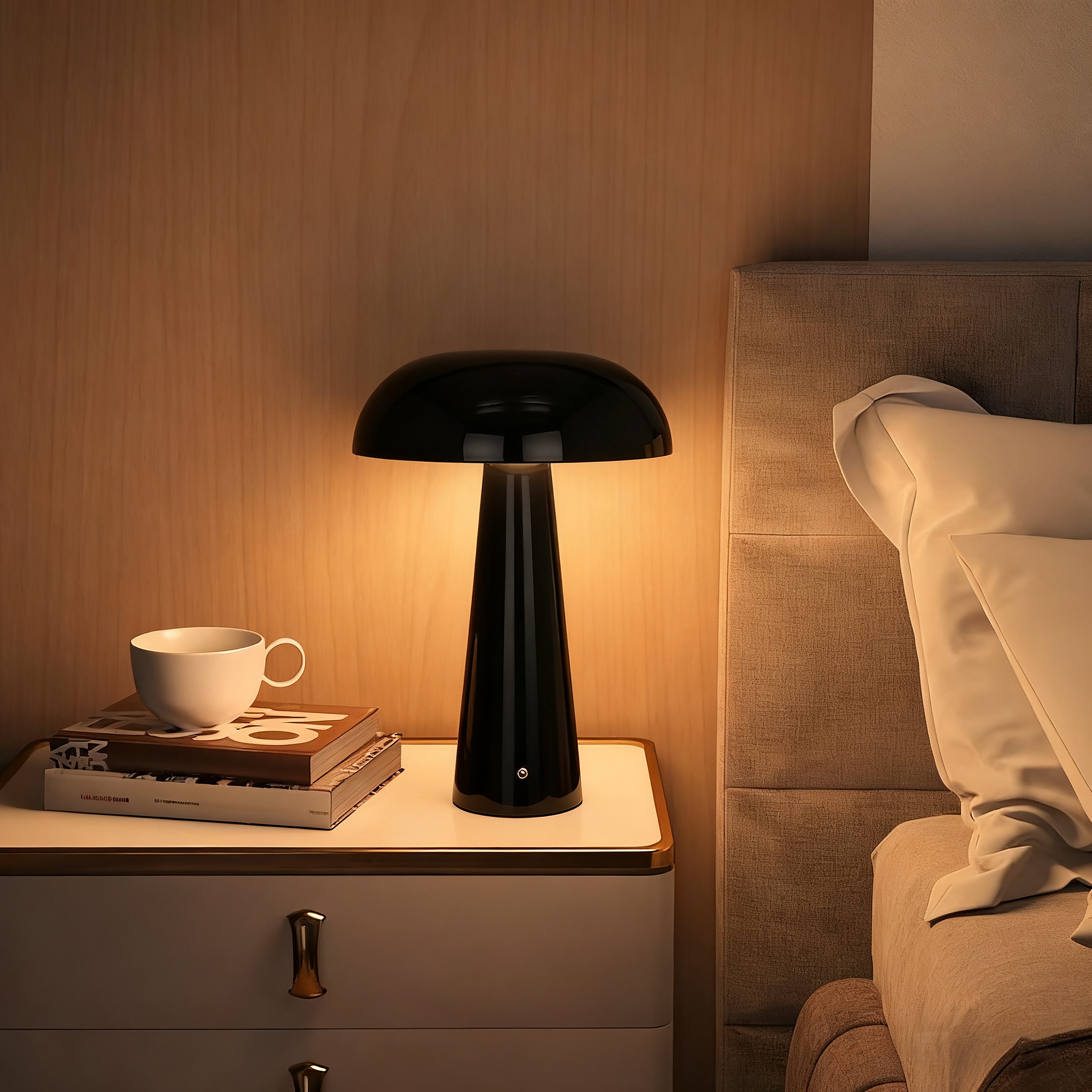 OTTO home LED Tischleuchte Katniss, USB-Ladefunktion, LED fest integriert, günstig online kaufen