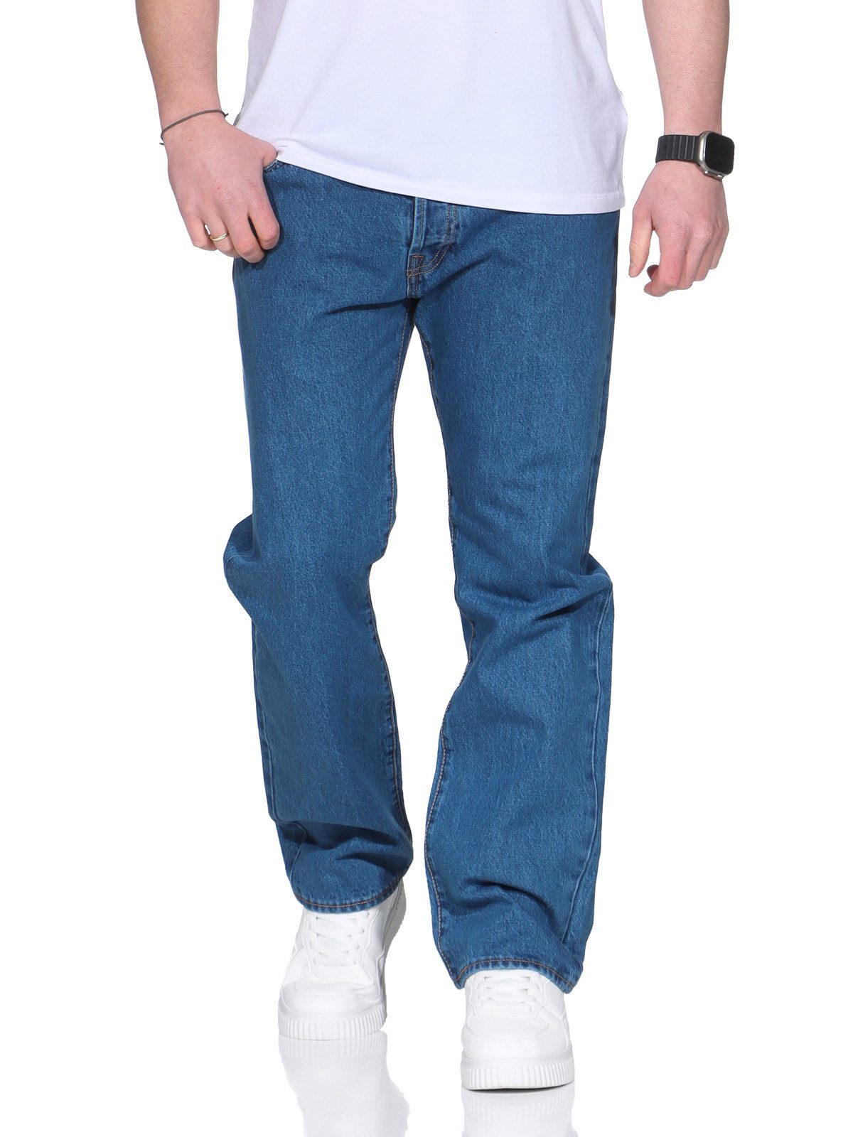 Levi's® Straight-Jeans Herren Jeans 501® LEVI'S ORIGINAL gerader Passform, günstig online kaufen