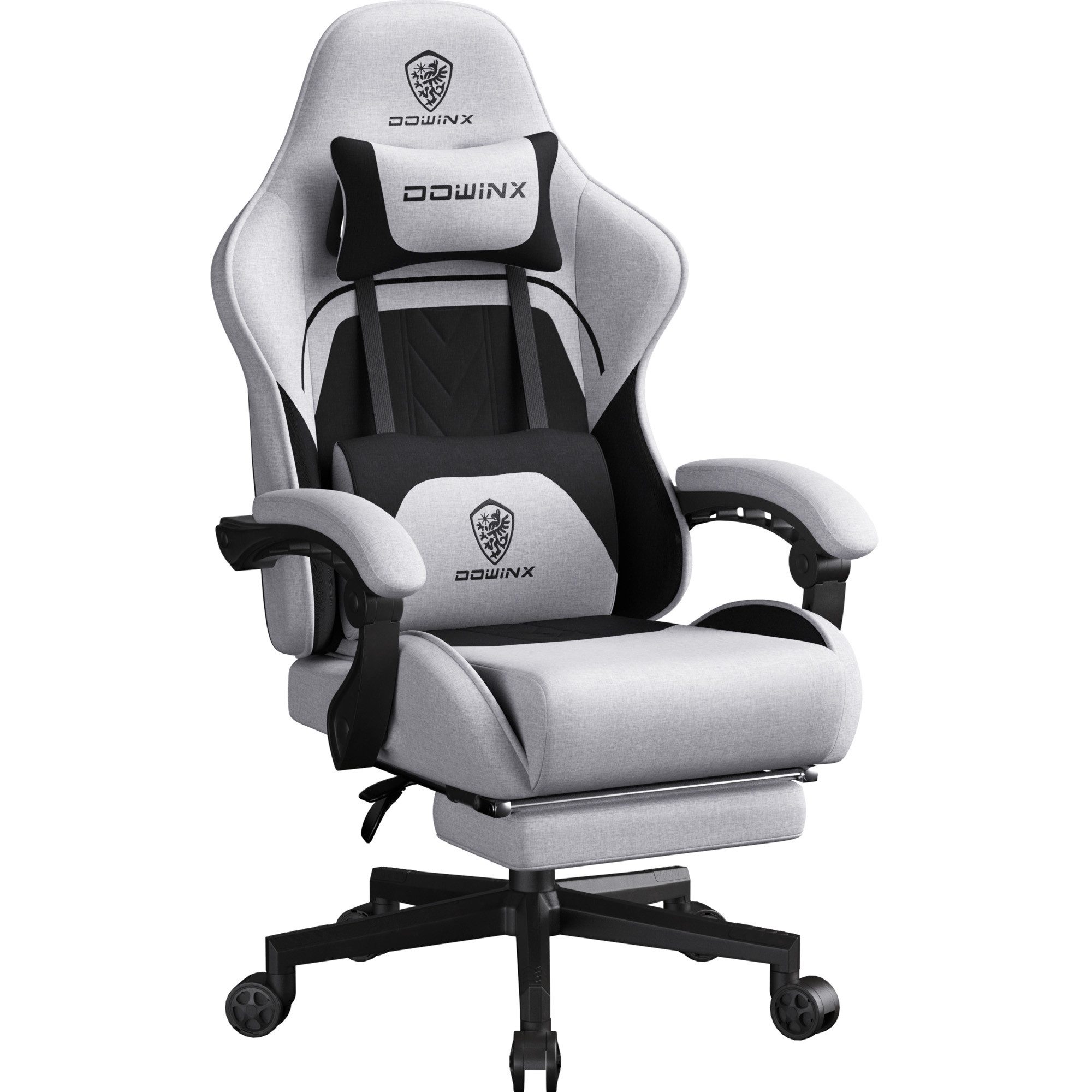 Dowinx Gaming-Stuhl Dowinx Gaming Stuhl Tasche Frühling Kissen (Packung), Ergonomischer Atmungsaktiver Bürostuhl aus Hochwertigem Stoff