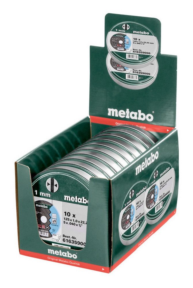 metabo Trennscheibe, Ø 180 mm, (10 Stück), SP 180 x 1,5 x 22,23 mm Inox, Form 41