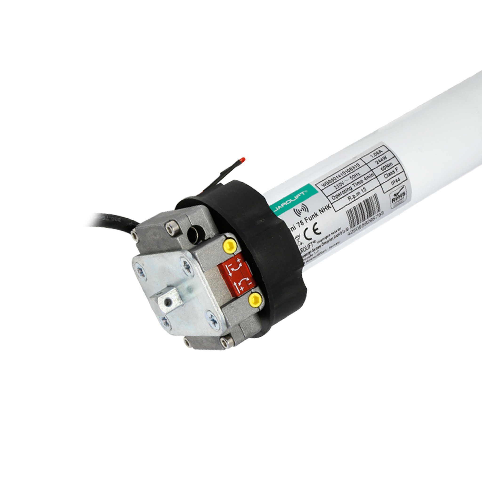 jarolift Markisenmotor Funk-Markisenmotor Universal, UNI78F NHK, (Set, 1 St), (50 Nm / SW78 / NHK-Getriebe), mit Funk