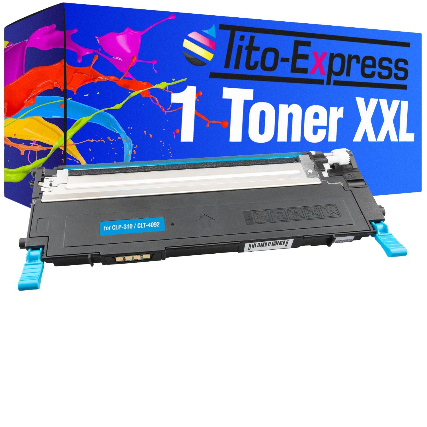 Tito-Express Tonerpatrone ersetzt Dell 1230 Dell-1230 Dell1230 Cyan, für Dell 1230c 1235c 1235cn