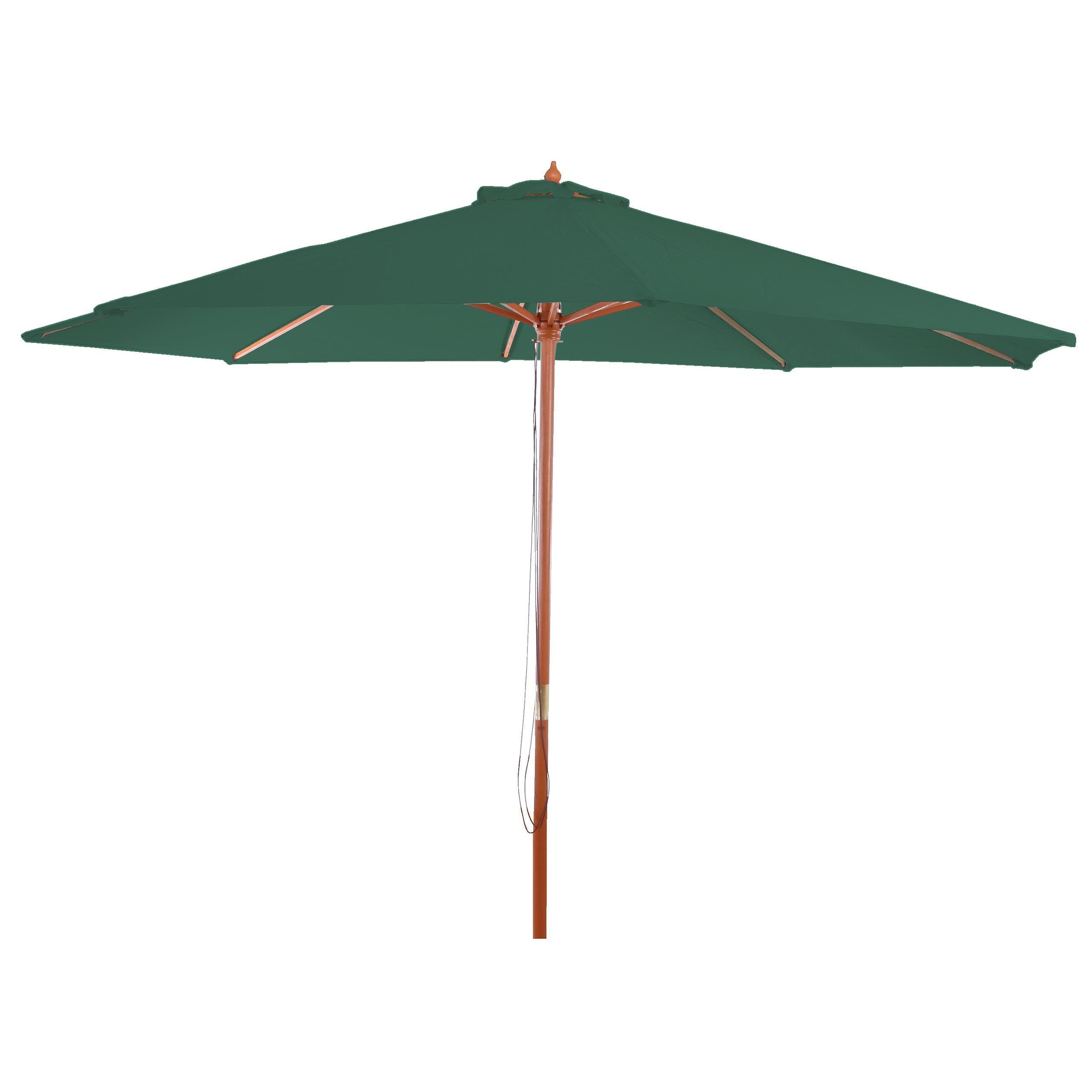 MCW Sonnenschirm Lissabon-G, LxB: 350x350 cm, Wasser- und Schmutzabweisend, Windöffnung, Handseilzug