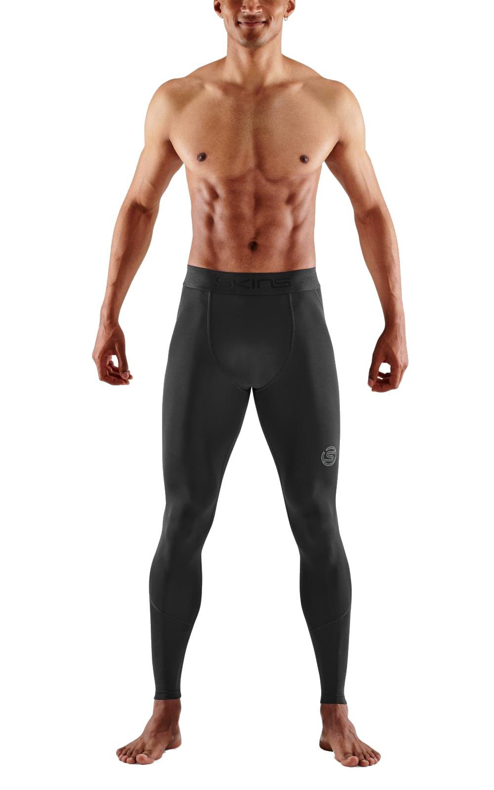 Skins Funktionshose 2-Series Tight Long (enganliegend, Kompression) schwarz Herren