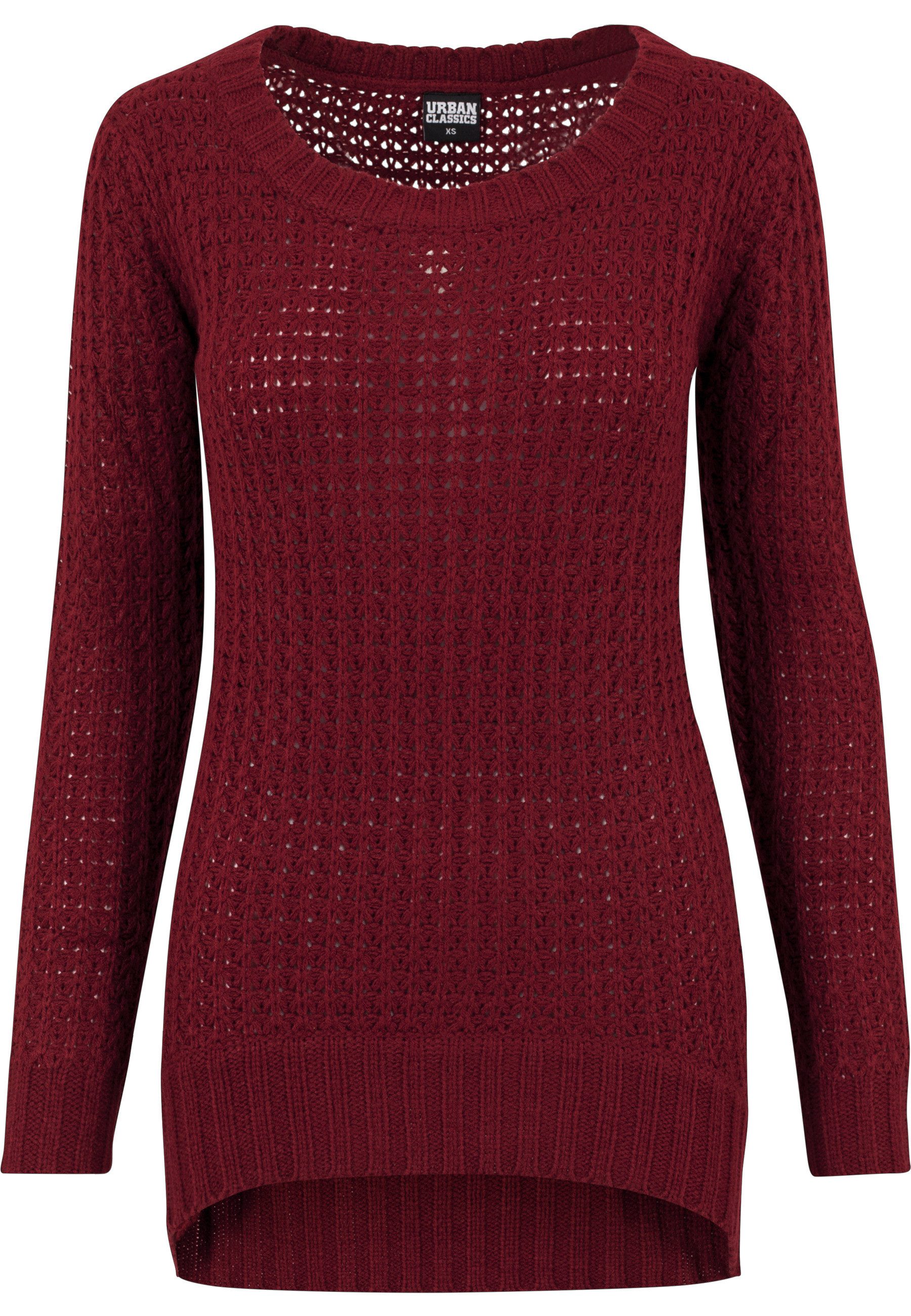 URBAN CLASSICS Sweatshirt Urban Classics Damen Ladies Long Wideneck Sweater (1-tlg)