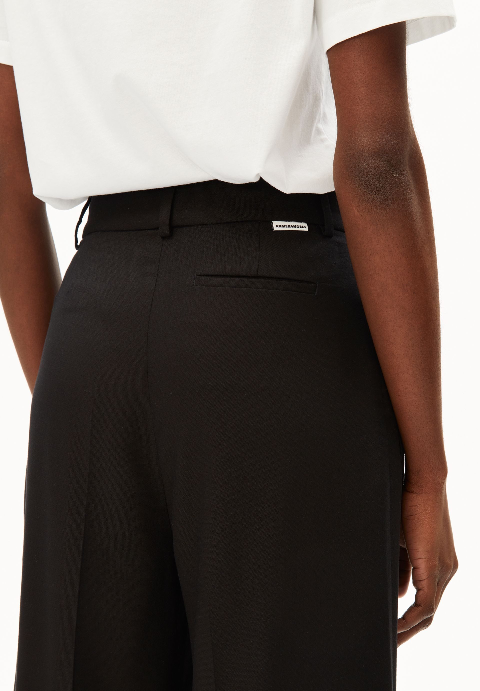 Armedangels Stoffhose KAAYUA Webhose aus TENCEL™ Lyocell Mix (High Waist, Regular Fit)