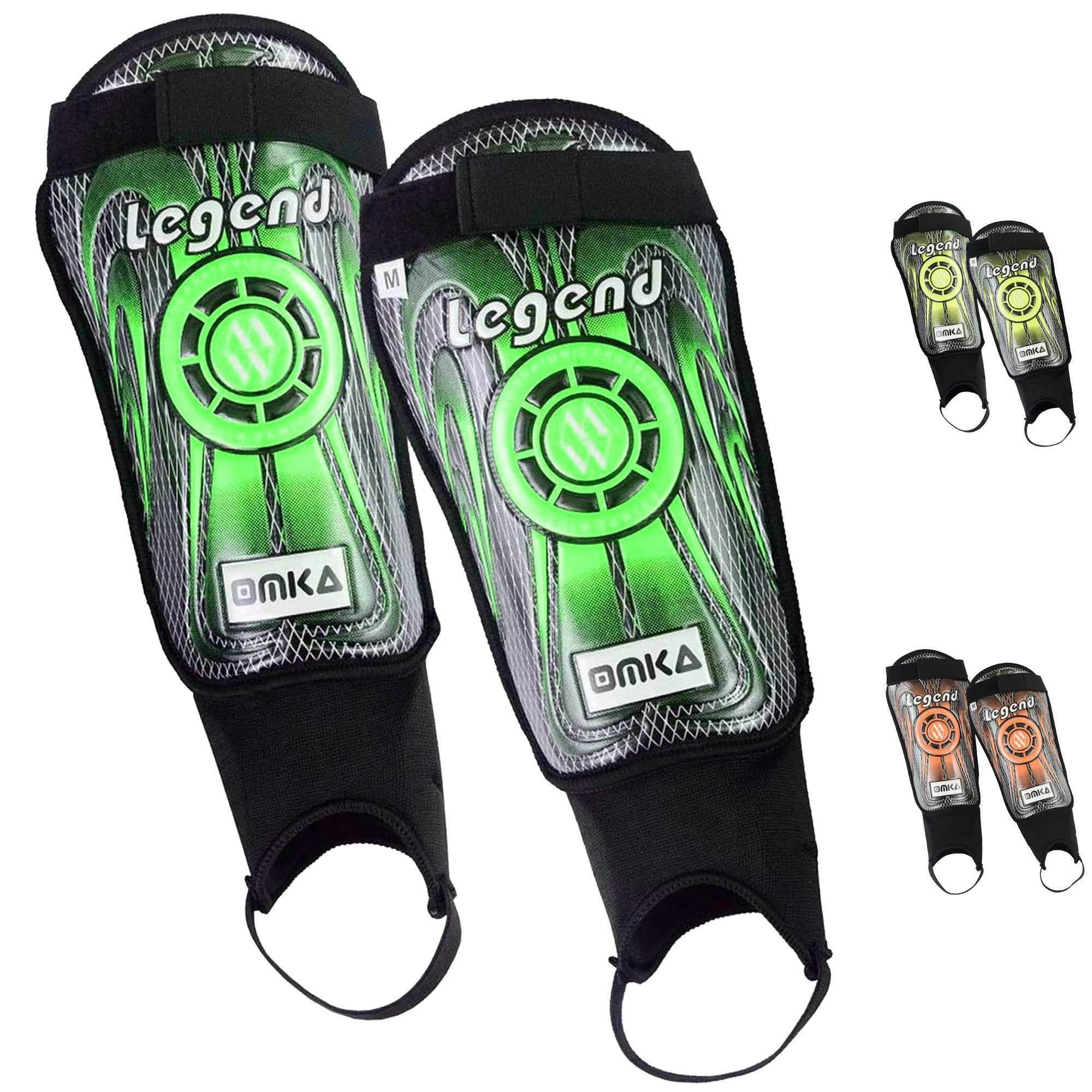 OMKA Fußball Schienbeinschoner OK400, Shinguard Schienbeinschoner Fußball-Schützer
